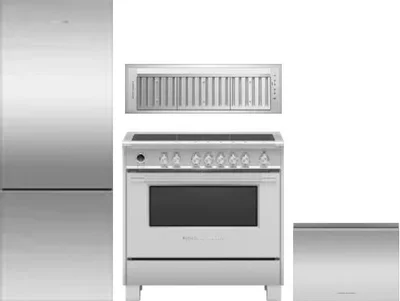 4 Piece Package Includes Refrigerator, Range, Hood And Dishwasher